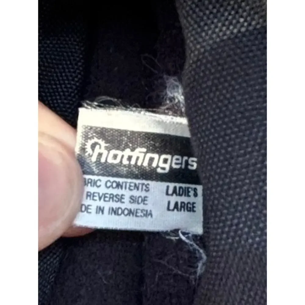 Hot Fingers Ladies Winter Mittens Microlar Waterproof Black Wells Lamont